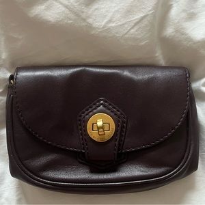 Marc by Marc Jacobs crossbody plum purse, gold chain, GUC